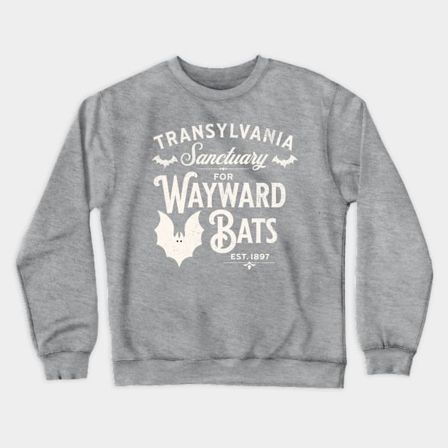 Transylvania Sanctuary for Wayward Bats Dark Crewneck Sweatshirt by PUFFYP